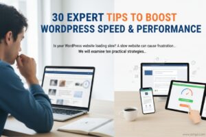 Optimized WordPress website loading fast on desktop and mobile