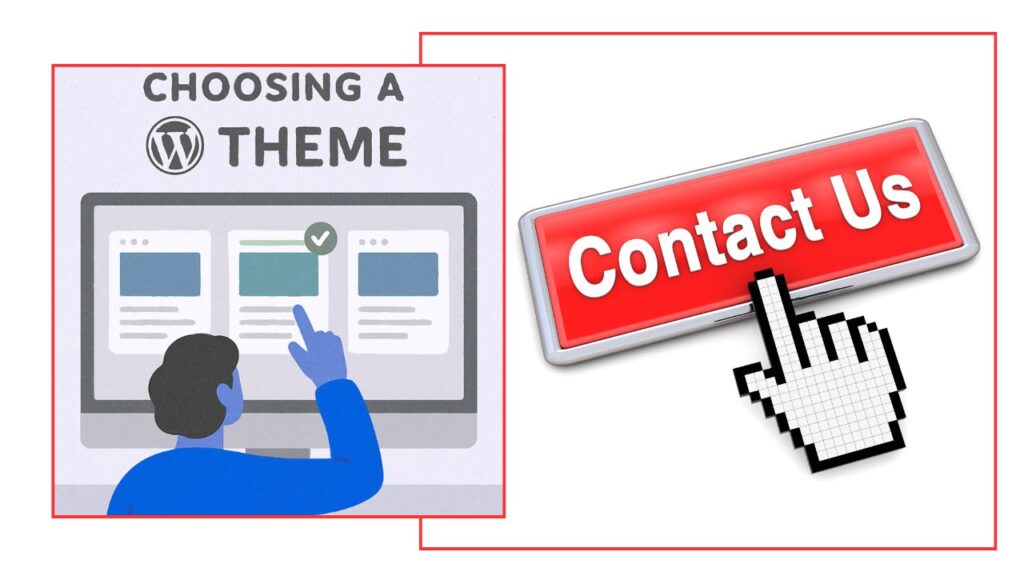 JainyaTeam assisting a client in choosing a website theme