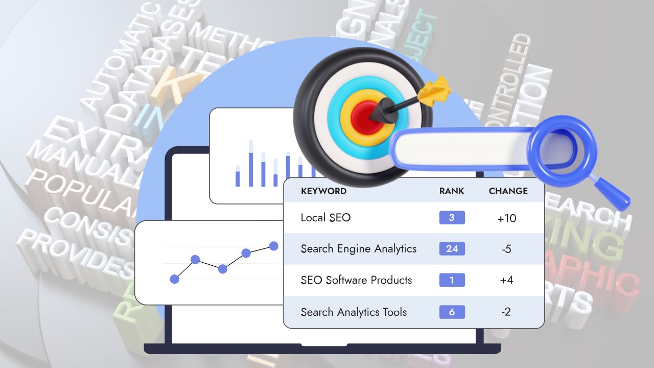 Illustration representing keywordless campaigns, automation, and digital marketing with icons for Performance Max and Demand Gen.