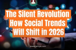 Illustration showing evolving social trends and digital lifestyle changes in 2026