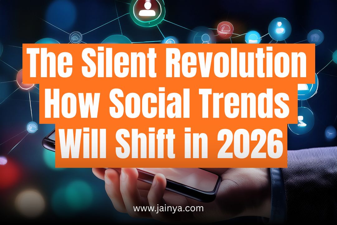 Illustration showing evolving social trends and digital lifestyle changes in 2026