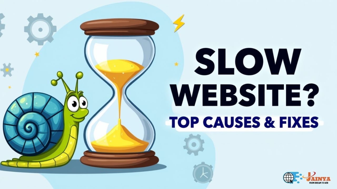 Why Your WordPress Site is Slow: Top Causes & Fixes, image showing slow loading time issues on a WordPress website.